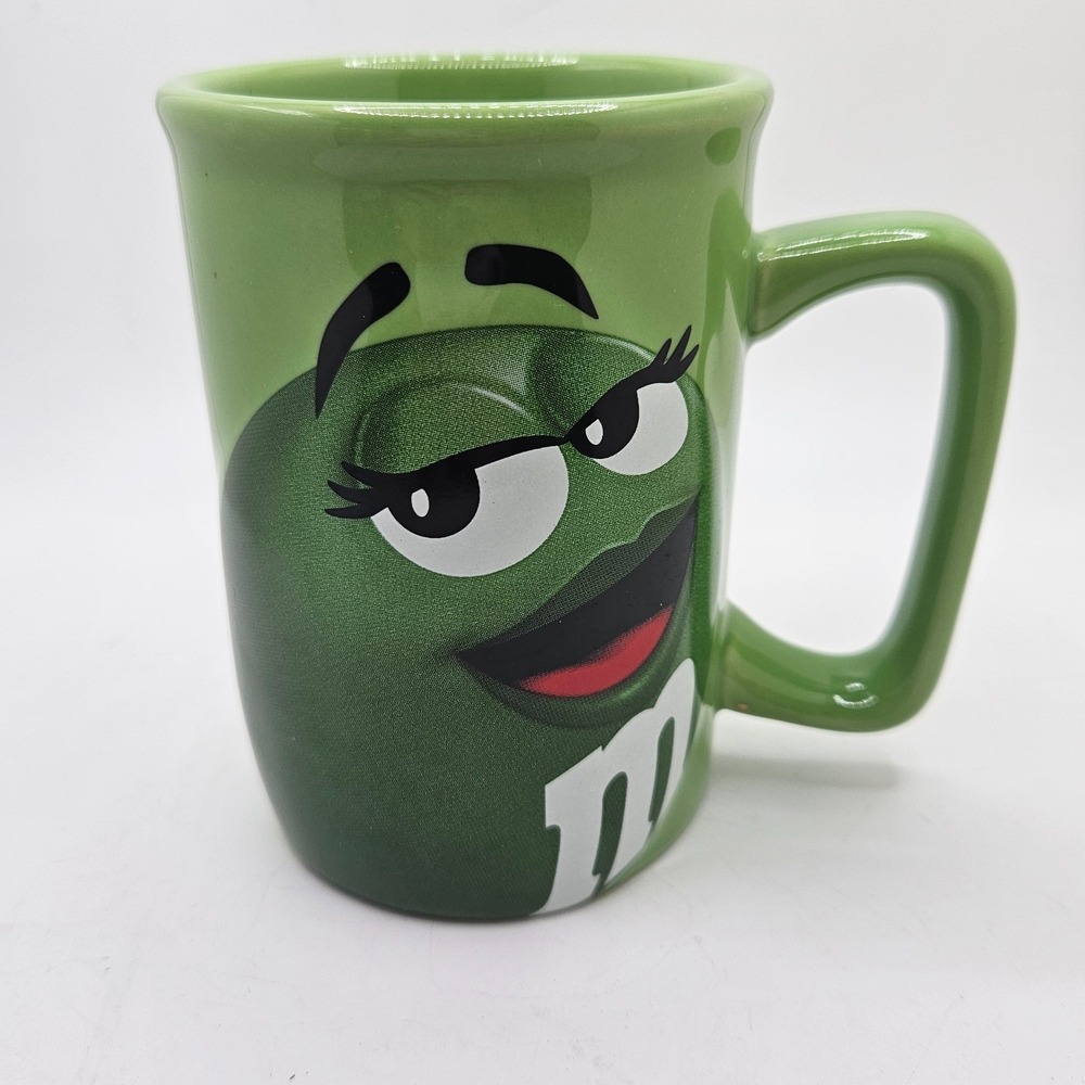 2011 M&M's Green Character Ceramic Coffee Mug Cup‎  Licensed